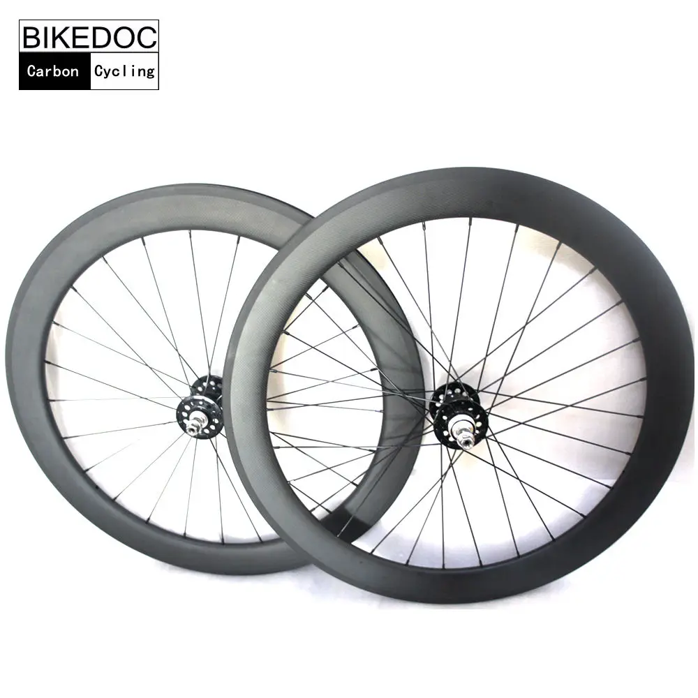 BIKEDOC карбоновые колеса 700C фиксированные шестеренки 60 мм Toray 700 гусеничные