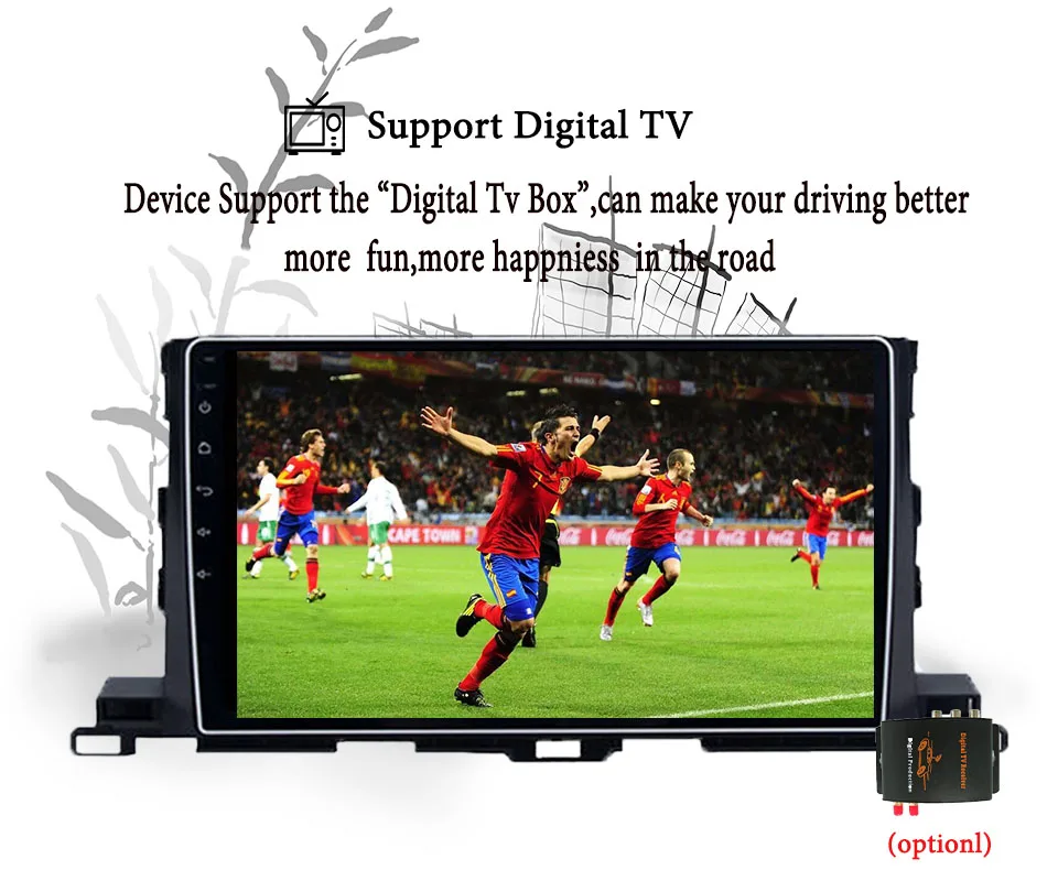 10 1 дюймов 4G + 64G 2 din автомобильный dvd радио плеер для Toyota Highlander 2014 2018 android 9 0 с bluetooth GPS