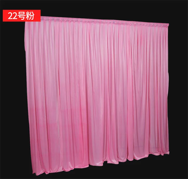 22 pink Ледяной шелк шифон свадебные фоны панели подвесные шторы Вечерние Декорации, свадебное украшение драпировка Большие события фоновая ткань - Цвет: 22 pink