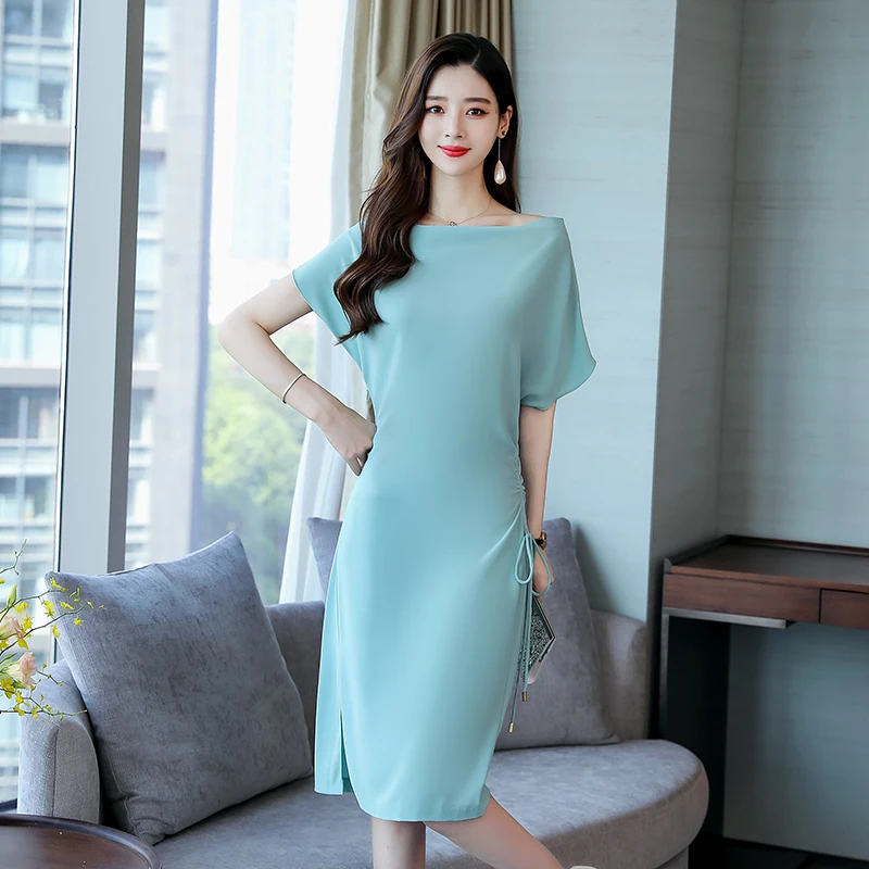 Женское элегантное платье с оборками и расклешенными рукавами сексуальное