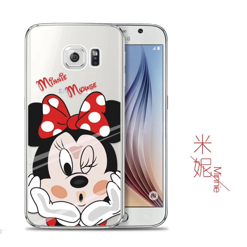 Ультратонкий Мультфильм Назад Телефоны Случаи Обложка Для SAMSUNG Galaxy S6 S7