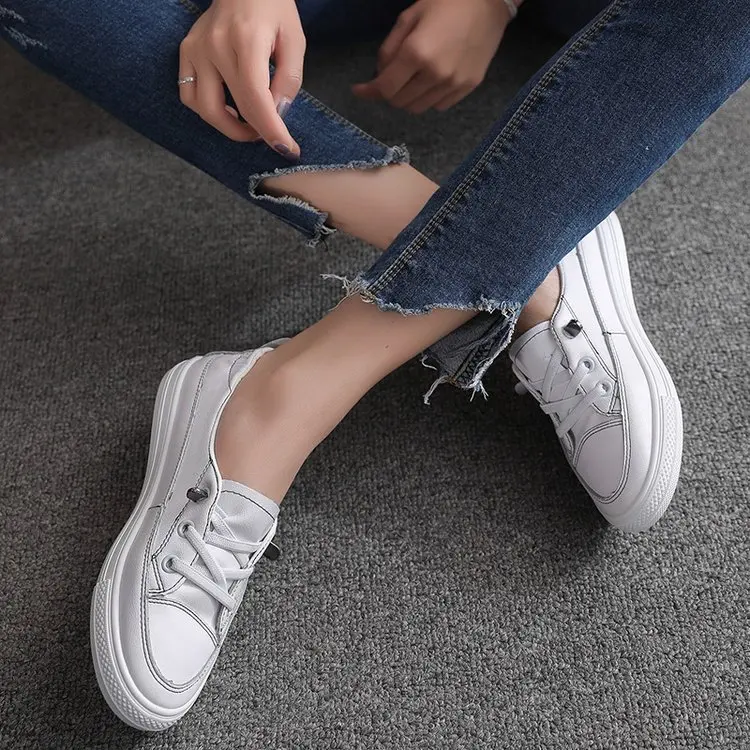 2019 New Fashion Sneakers Super-fiber Leather Students' Casual Shoes Women's Vulcanized Women Drop Shipping | Обувь