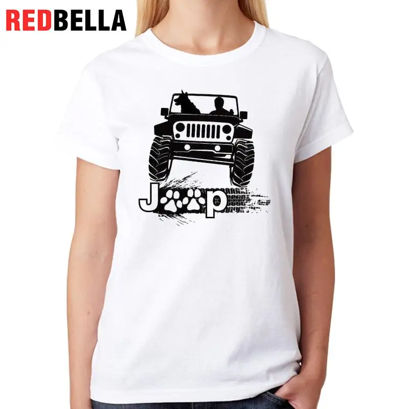 REDBELLA Ulzzang женская футболка 2017 Новый продажа собака Ретро холодный белый