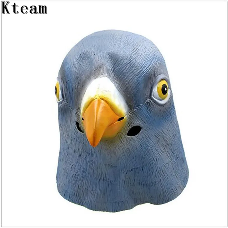 Высококачественная 100% латексная Ползучая маска для головы голубей реквизит