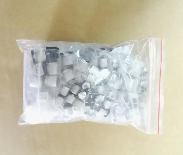 180 шт. 10 значений 2 мкФ ф 1000 Ф SMD алюминиевый электролитический конденсатор (6 3 В в 16