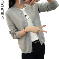 2019 spring autumn 9 color wool sweater v neck can not buckle cardigan fashion wild female small shawl jacket burderry women