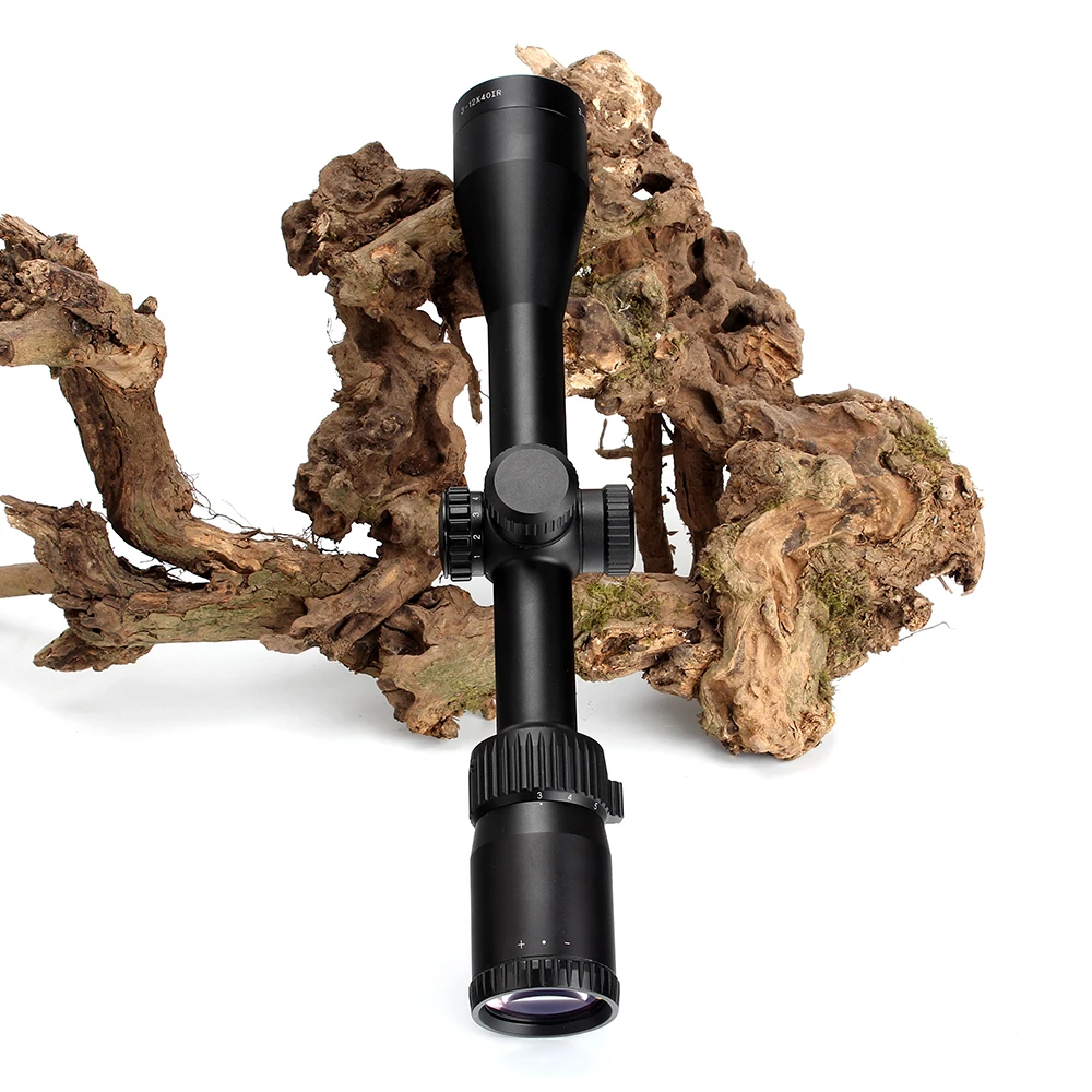Китай SWAROVSKl 3-12X40 IR Riflescope F191 с красной подсветкой Стекло гравированное сетка башенки сброс полный размер охотничьи прицелы