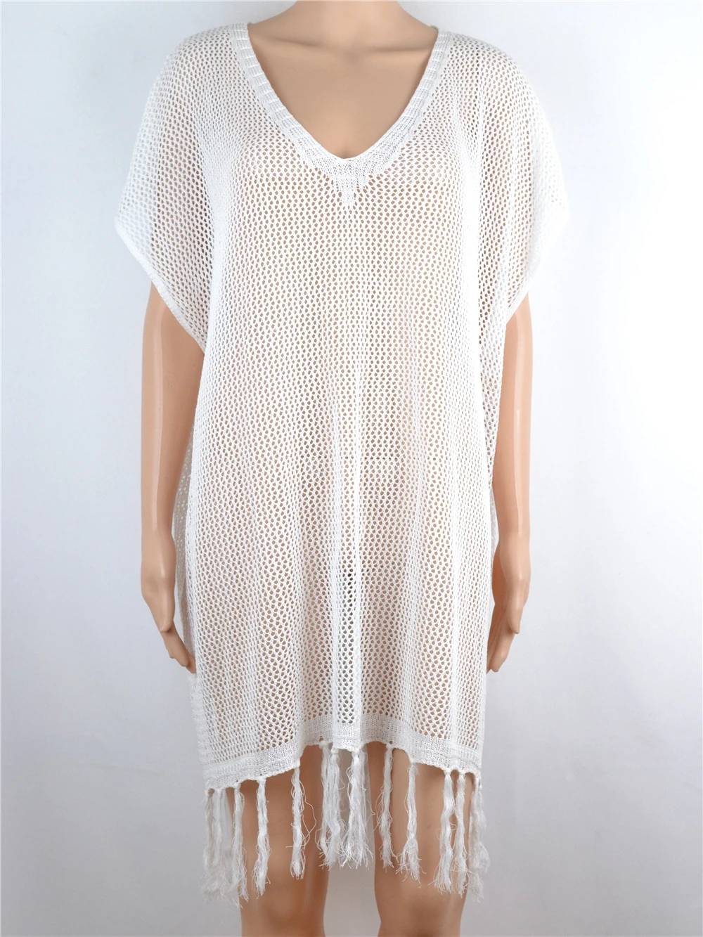 Fitshinling богемное летнее платье с бахромой купальники прозрачные сексуальные