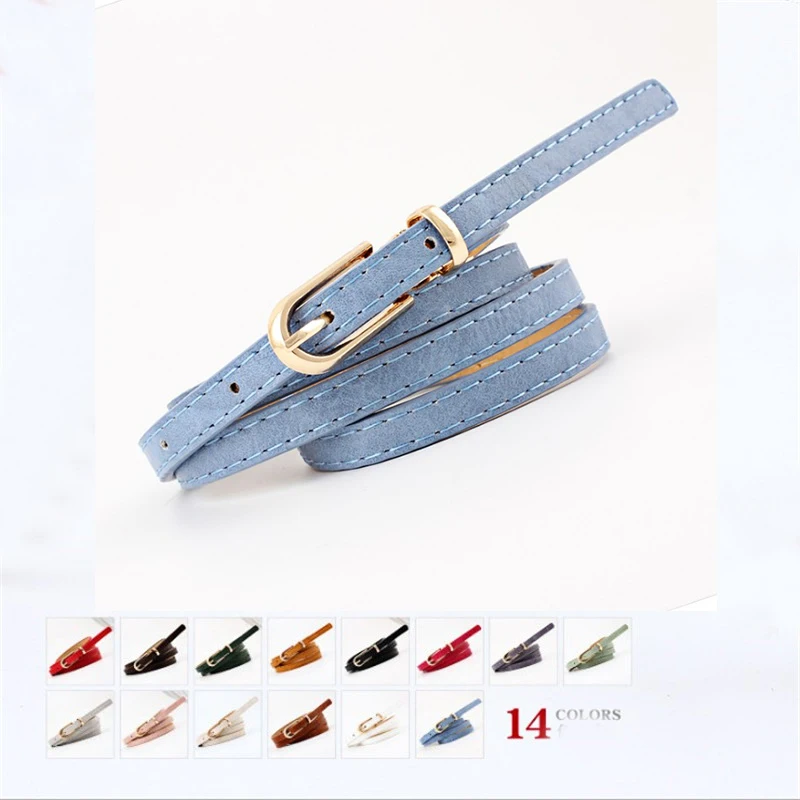 

2018 New Women designer Belts for Ladies classic female thin woman's waist belt faux leather belts for Feminine dress waistband