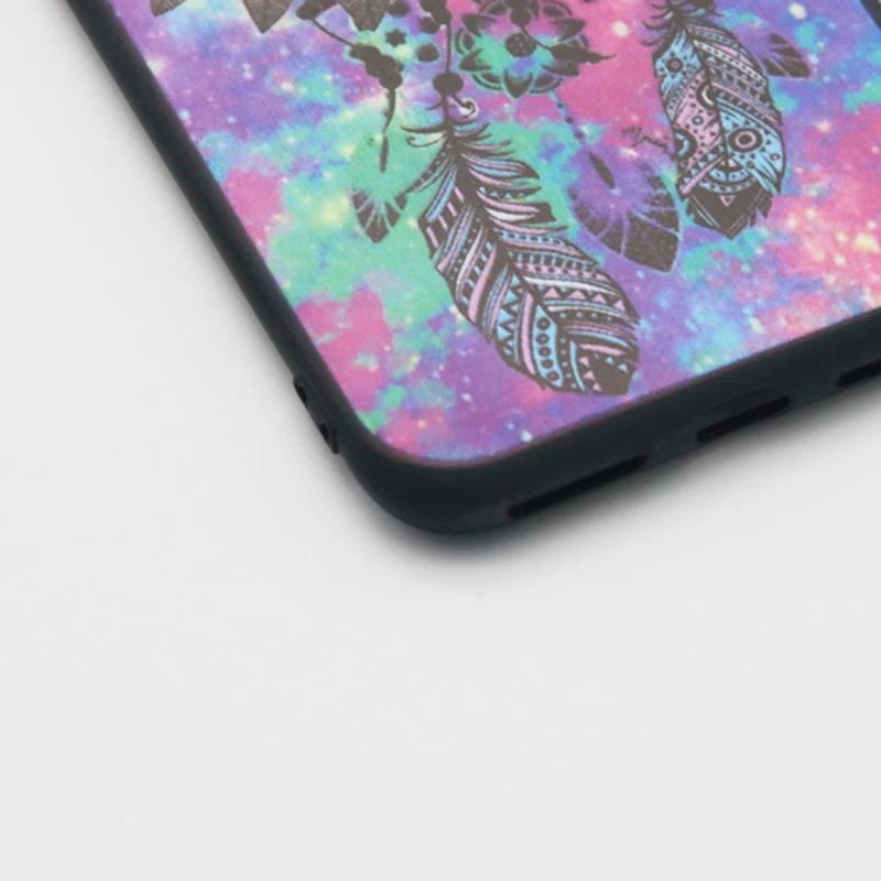 LANRENZ Dreamcatcher Black TPU Soft Rubber Phone Case For iPhone 8 X plus 7 6 6s XR XS Max Mobile phone cover |