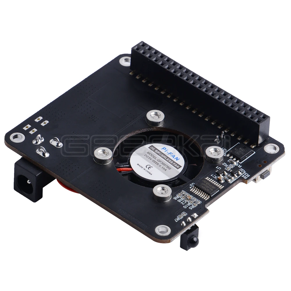 GeeekPi DockerPi плата питания для Raspberry Pi 4B и 3B+ и все платформы питания Авто Вентилятор охлаждения Плата расширения