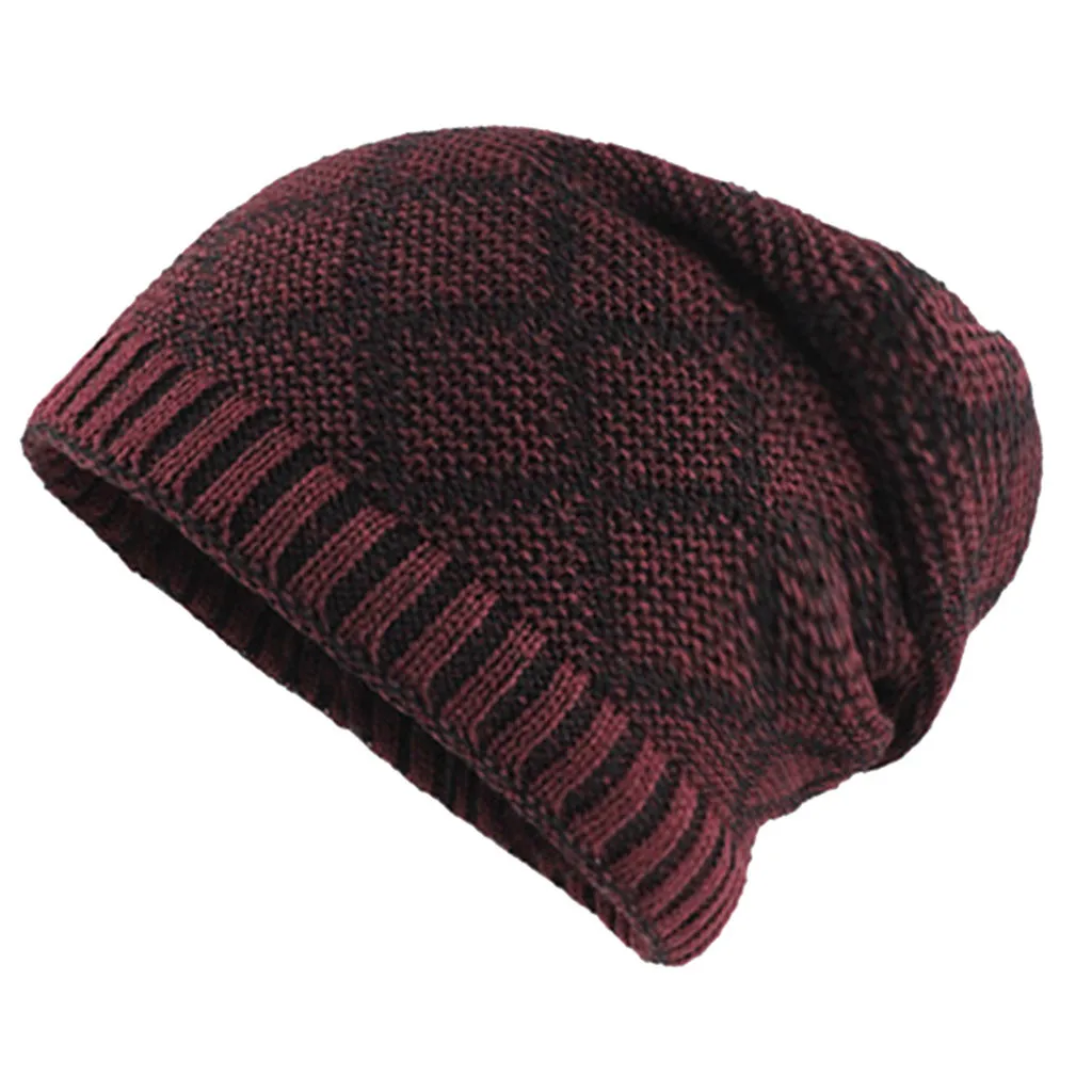 Womail warm thick crochet winter wool knit casual hat fashion solid color M301212 | Аксессуары для одежды