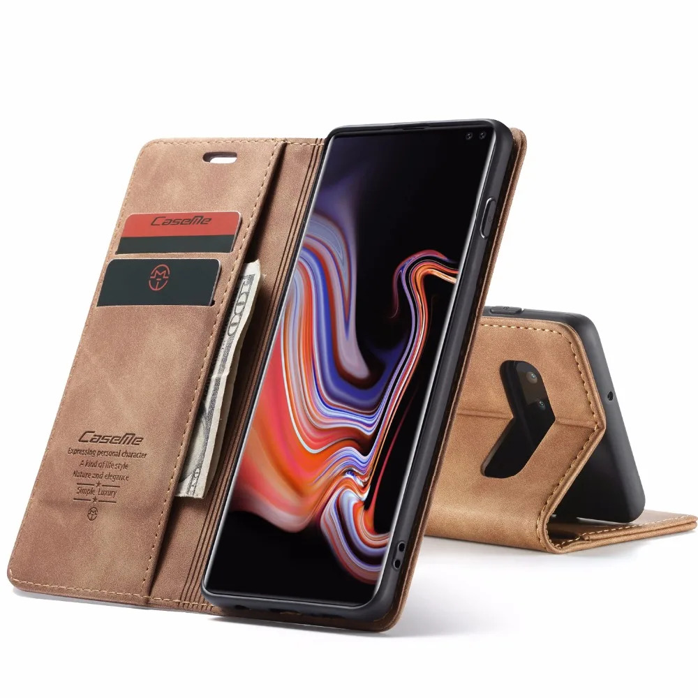 Магнитный чехол CaseMe для Samsung S8 S9 S10 S20 Plus S7edge note 10 + M10 M31 M20 M30s A41 A31 кожаный