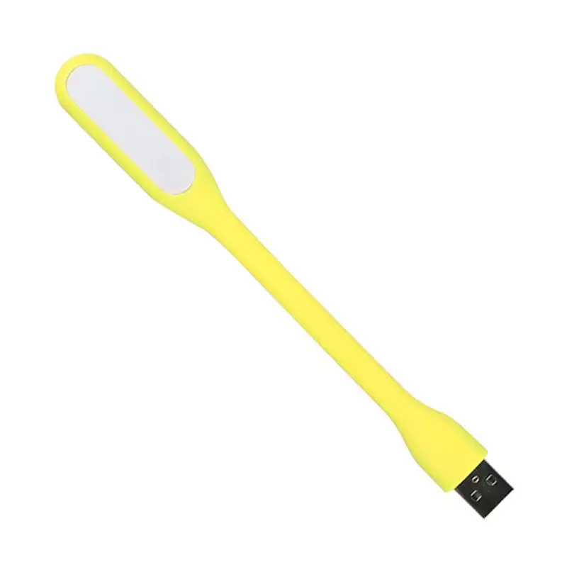 Yellow Мини светодиодный USB флэш-светильник, светильник для чтения, гибкая яркая Ночная лампа, портативный lanterna светильник ing Tablet PC power Bank, ноутбук, ноутбук - Цвет корпуса: Yellow