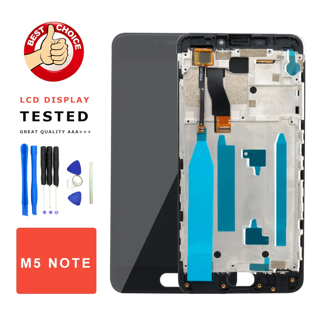 Для Meizu M5 Note LCD дисплей + сенсорный экран Замена 5 &quotLCD M621H M621M M621Q сборка | Мобильные