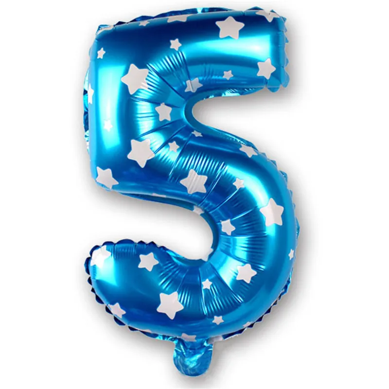 

NICROLANDEE 16 32 inch Heart Srar Number Balloons Inflatable Happy Birthday Wedding Party Decoration Event Party Supplies