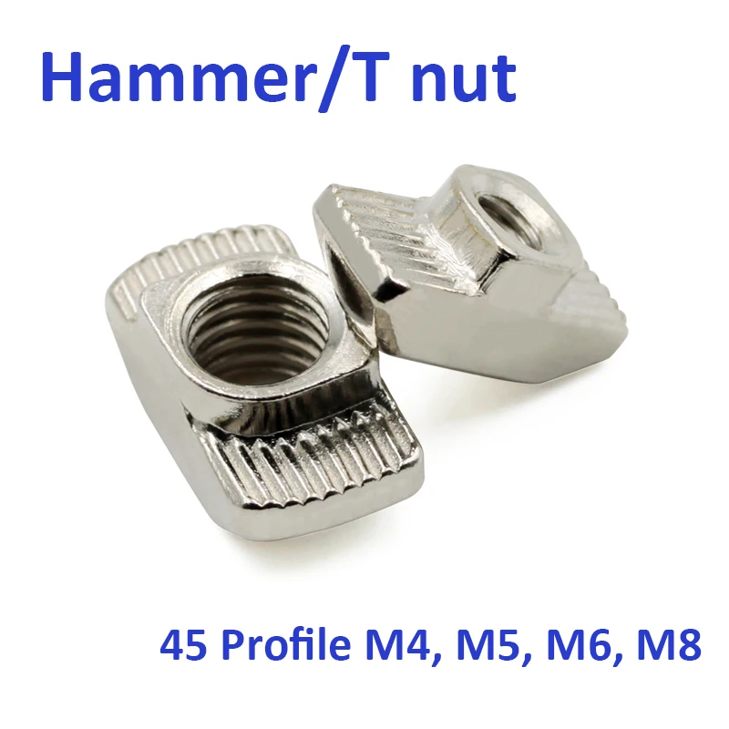 GOGO 45 серия алюминиевый профиль никелированная углеродистая сталь M4 M5 M6 M8 T