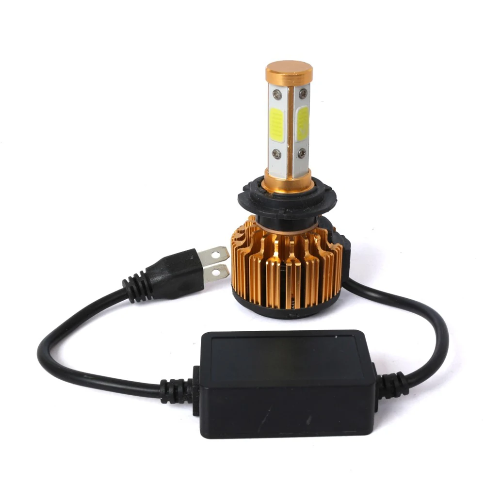 Aslent 2PCS Auto 100W 10000LM H7 LED H4 H11 H8 Car Headlight Bulb 6500K 4sides Automobiles Lights 12V 24V Front Fog Light | Автомобили и