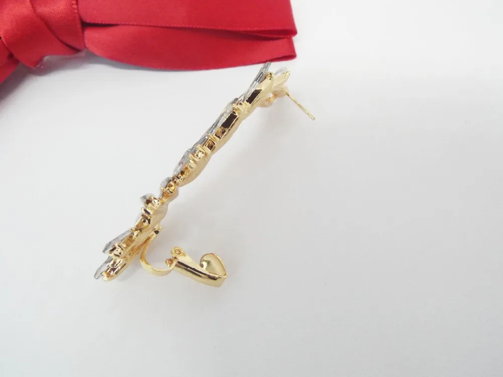 1 шт. зажим для правого уха Модные хрустальные горячие серьги ювелирные изделия