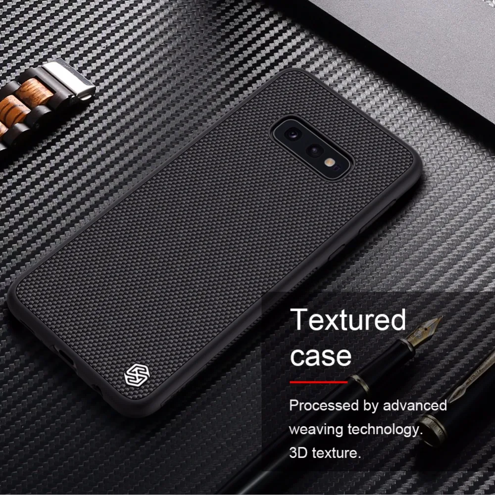Case for Samsung Galaxy S10e NILLKIN Textured Nylon fiber case back cover durable non-slip Thin and light |