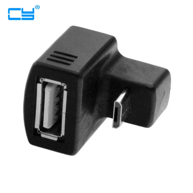 Вверх прямоугольный 180 градусов Micro USB OTG к 2 0 Женский удлинитель адаптер для