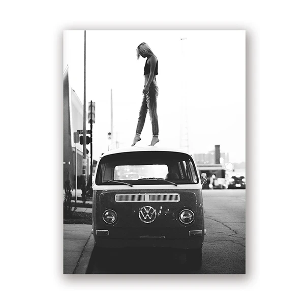 Черно-белые фотопостеры Ilan grace в стиле ретро