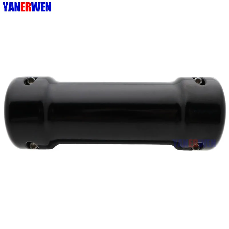 Черный хром Универсальный мотоцикл шоссе бар Switchback дальнего света Белый