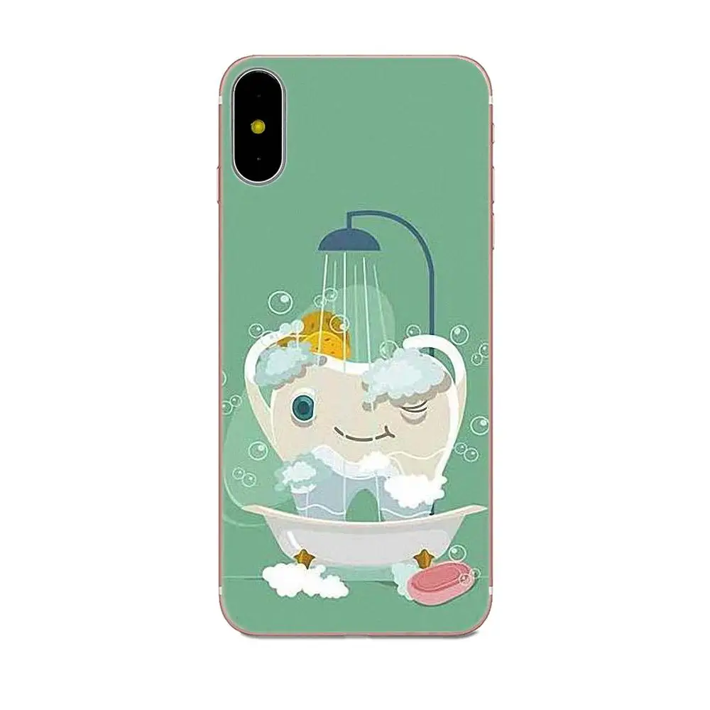 Зубной имплантат зубные зубы шаблон ТПУ для Galaxy Alpha Core Note 2 3 4 S2 A10 A20 A20E A30 A40 A50 A60 A70 M10