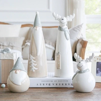 Nordic creative minimalist Christmas ceramic living room decoration holiday gift wedding birthday | Дом и сад
