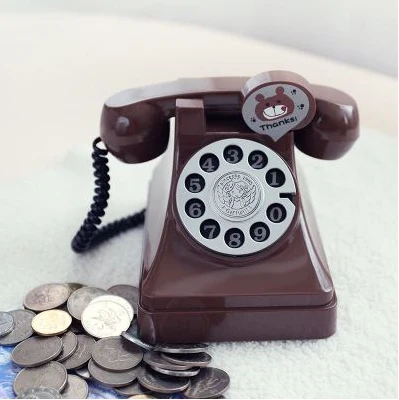 Оригинальная ретро телефонная коробка для денег старая мода секретная