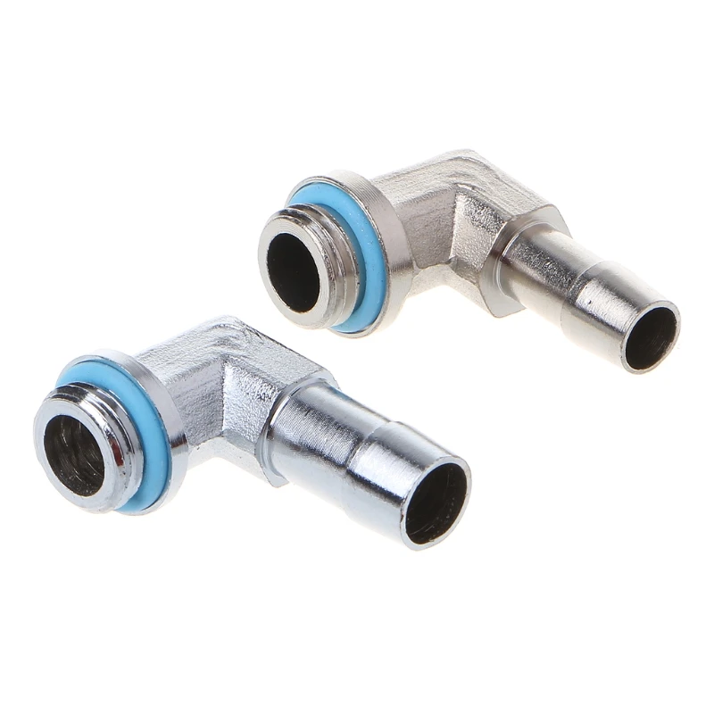 

PC Water Cooling System Part G1/4 Thread 90 Degree Elbow Pipe Connector X6HA
