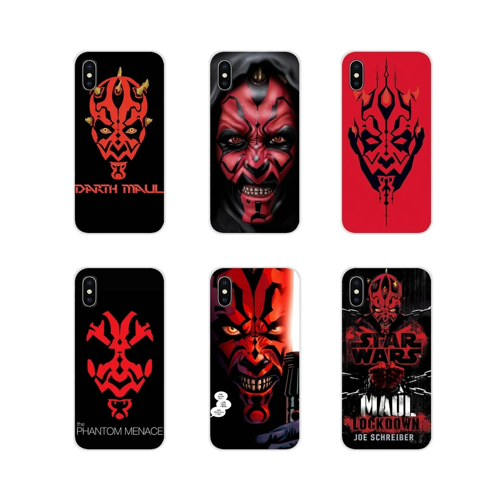 Прозрачные мягкие чехлы для Xiaomi Mi4 Mi5 Mi5S Mi6 Mi A1 A2 5X 6X 8 9 Lite SE Pro Max Mix 2 3 2S Comics darth maul