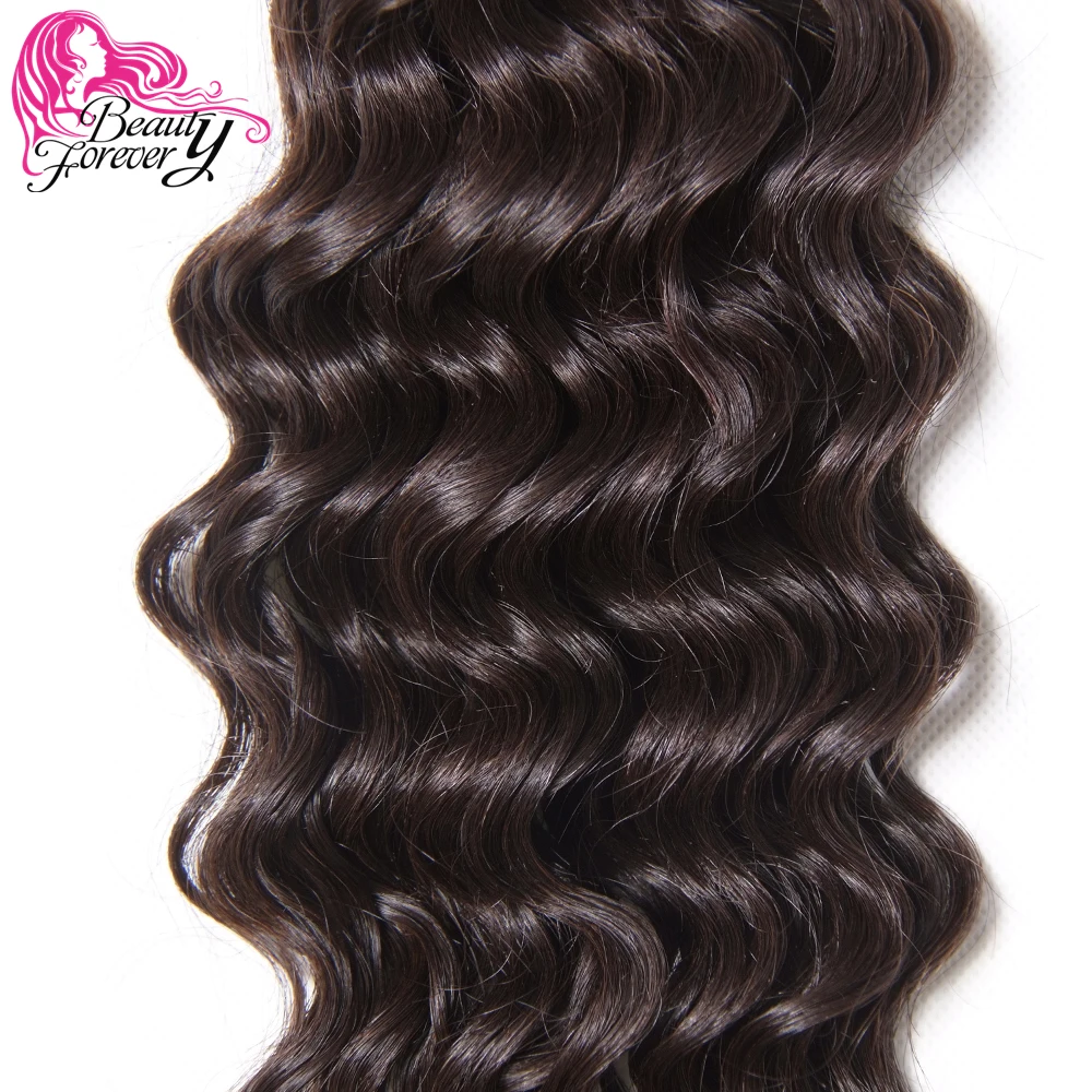 Beauty Forever индийские волосы глубокая волна натуральные кудрявые пучки волос Remy 1 шт.