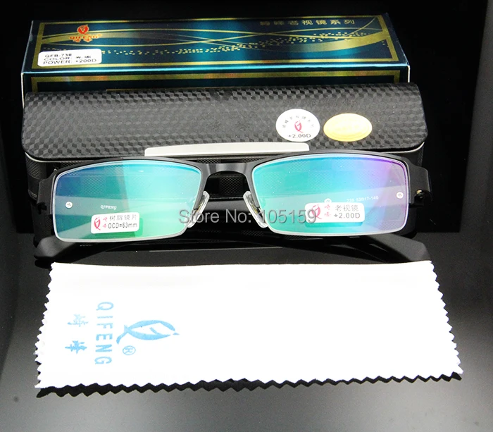 

Eyewear & Accessories New with Handmade Case Stainless Steel Half Frame Reading Glasses Men Presbyopia 1.00,1.50,2.00,2.50,3.00