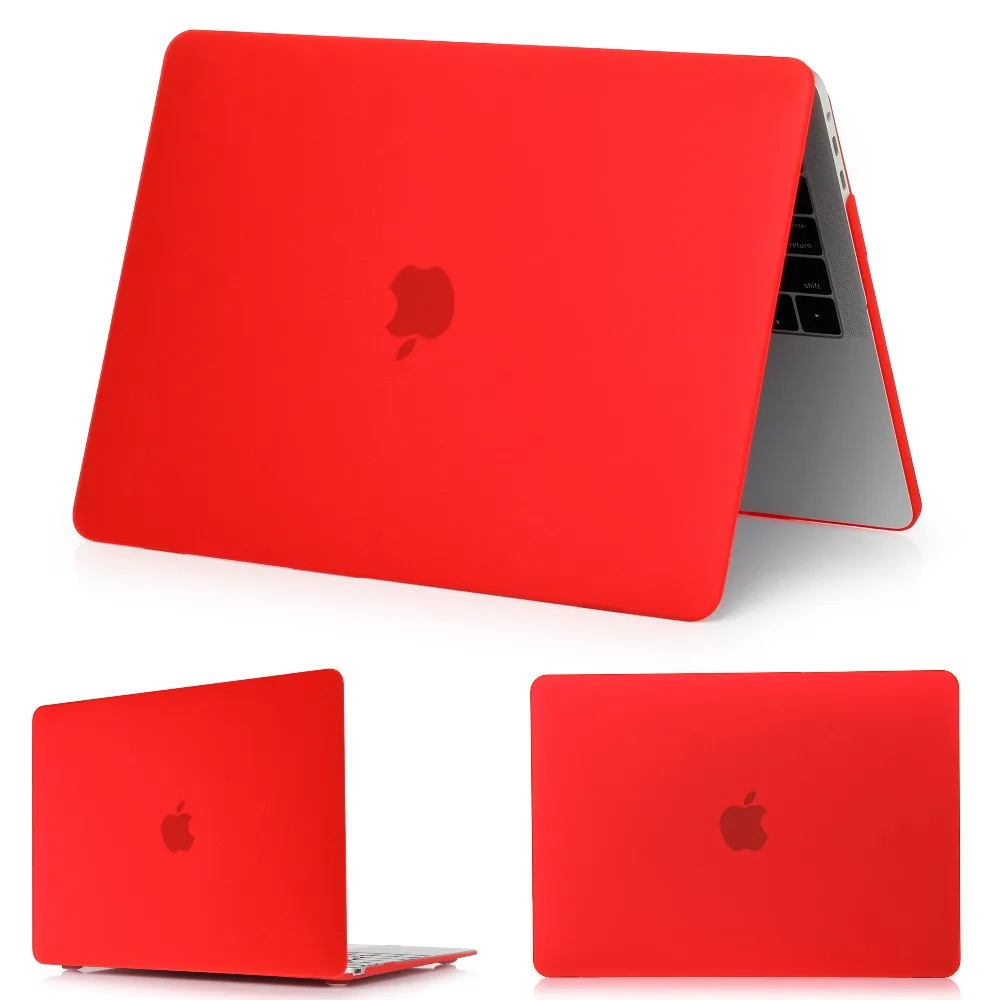 Кристальный \ матовый чехол для Apple Macbook Air Pro retina 11 12 13 15 дюймов сумка для ноутбука, для нового Mac book Air Pro 13,3 чехол A1932+ подарок