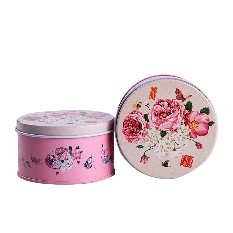 Популярное Flower жестяная коробка для конфет свадьбы дня рождения вечерние