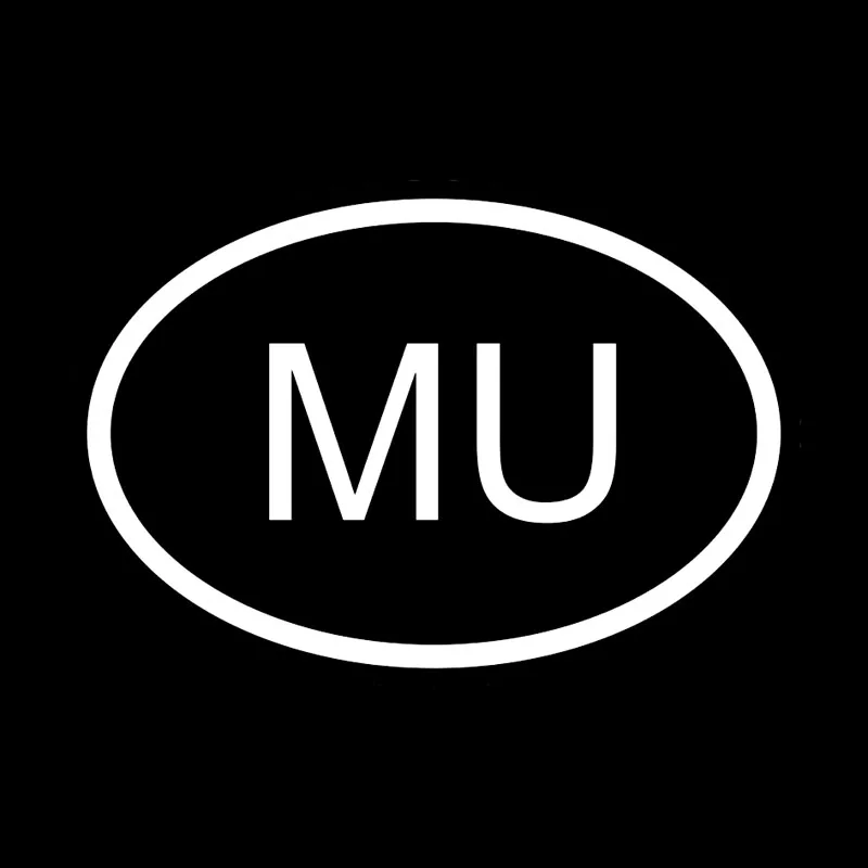 YJZT 14 9 см * 10 1 MU Маврикийский код страны овальная виниловая наклейка автомобильная