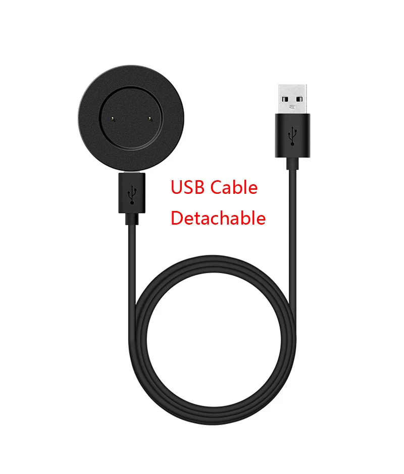 Black with Cable Новая магнитная usb-зарядная подставка для huawei Watch Gt для Honor Watch Magic& Dream, Смарт-часы, зарядное устройство, беспроводная зарядная док-станция - Тип штекера: Black with Cable