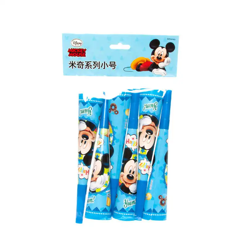 Horn-6Pcs Горячая disney с Микки Маусом и Минни Маус комплект Мышь heme пластиковые Tablecover бумажный стаканчик, тарелка Семья вечерние детского дня рождения, одежда на день рождения, украшения для украшения - Цвет: Horn-6Pcs
