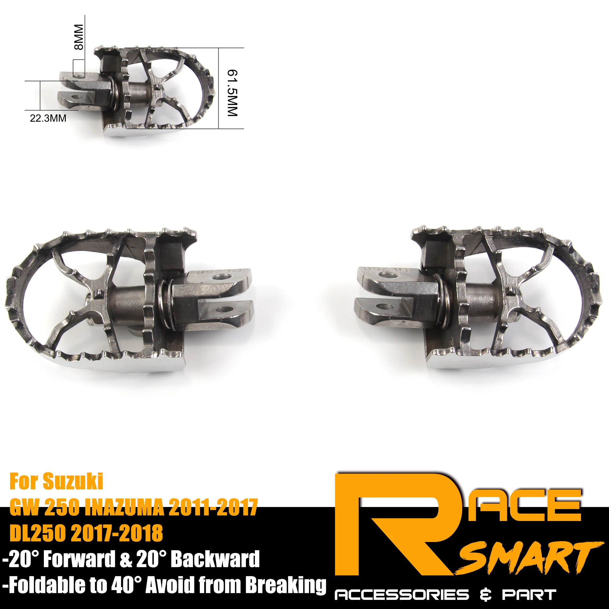 Передние ножки для Suzuki GW 250 INAZUMA 11 17 DL250 18 Rider Peg Pedal 2011 2012 2013 2014 2015 2016 2017 2018|Подставки