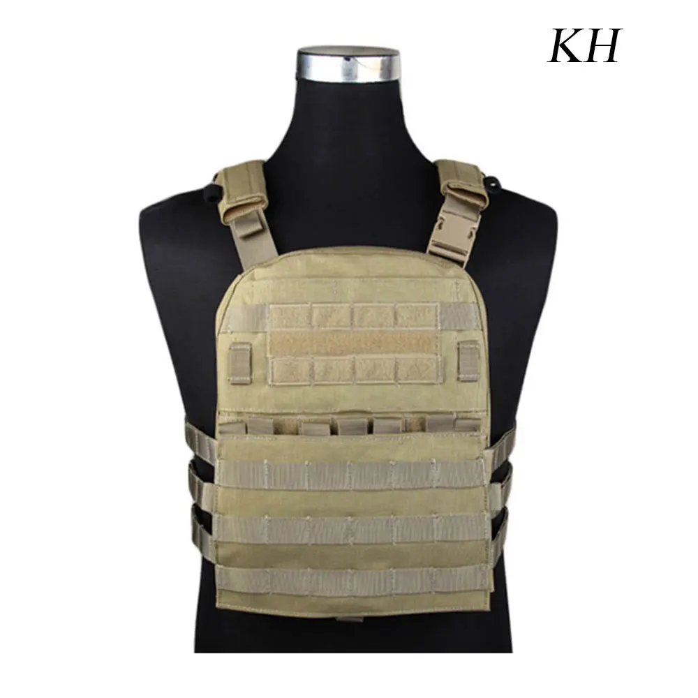 KH EMERSONGEAR CP стиль легкий AVS жилет страйкбол боевой Пейнтбол Охота Molle плиты Перевозчик жилет мультикам черный жилет EM7398 - Цвет: KH