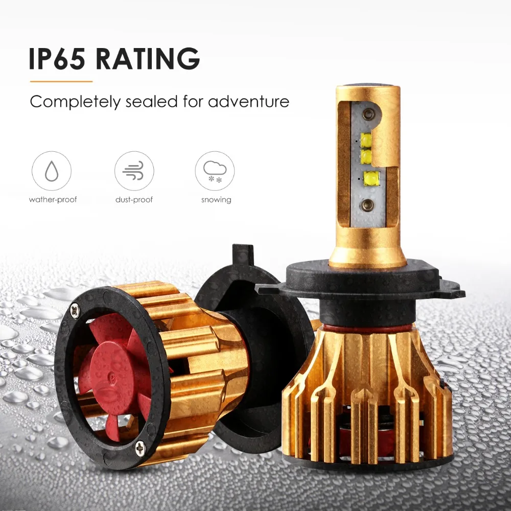 Светодиодные фары серии Oslamp T6 H4 H7 H11 Hi-Lo/с одним лучом 6500K автомобильные 70 Вт SMD чипы