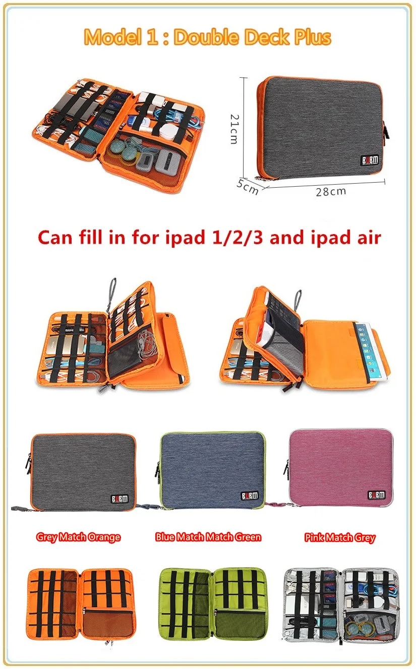 Горячая Марка BUBM Цифровых Аксессуаров Сумка Для Хранения Жесткий Диск Кабели USB