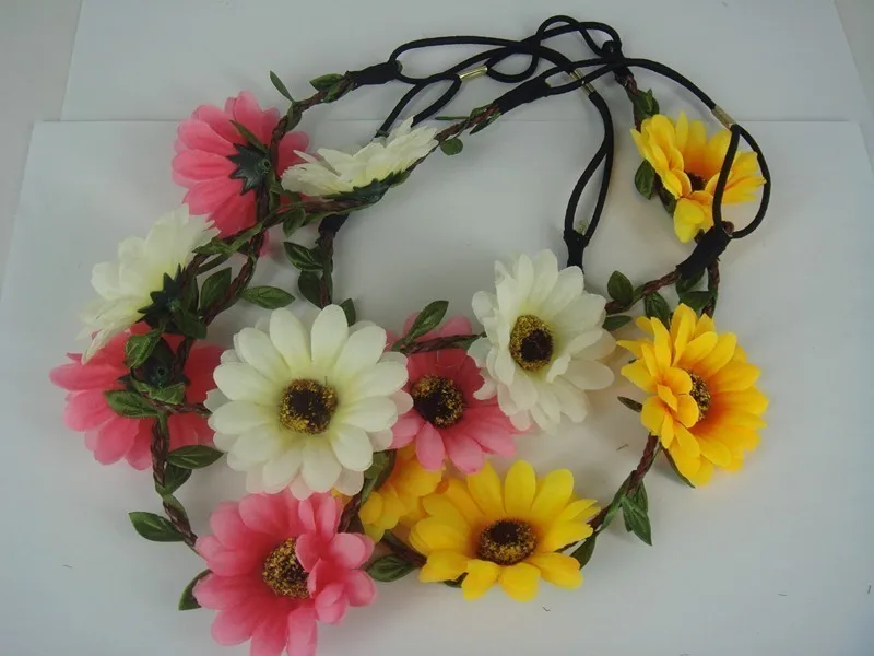 

12PCS Flower Fascinator Headpiece Bride Tiara Wedding Prom Hair Band Headband A8