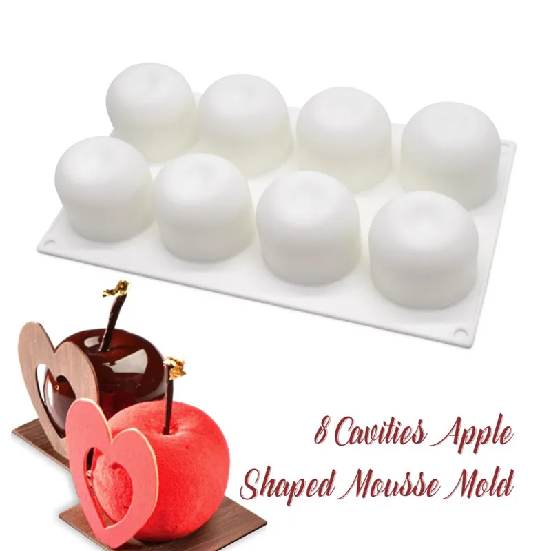 SHENHONG Apple силиконовые удивительные формы DIY пресс-форма для выпечки торта мусс для пудинга шоколадные пироги десерт брауни Кухня формы для выпечки
