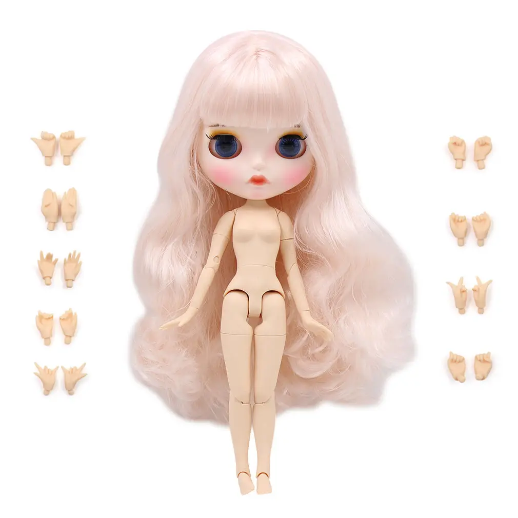 white skin Ледяная фабрика Blyth кукла шарнир тело DIY игрушки BJD 30 см 1/6 модные куклы девочка подарок Специальное предложение на продажу - Цвет: white skin
