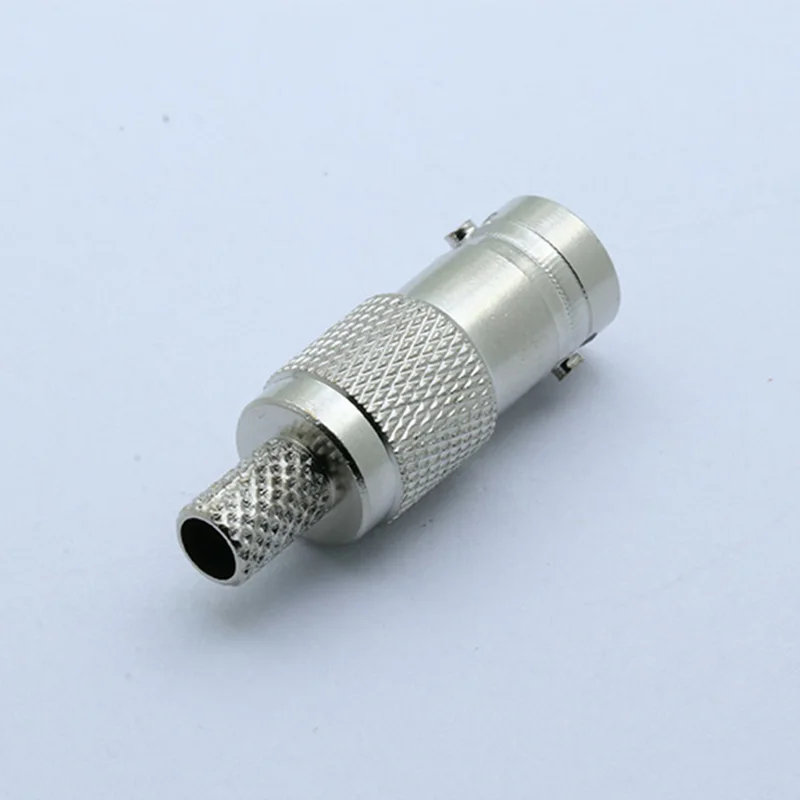 10 шт./лот BNC Женский обжимной разъем Новый прямой для RG58 RG59 RG6 РЧ коаксиального