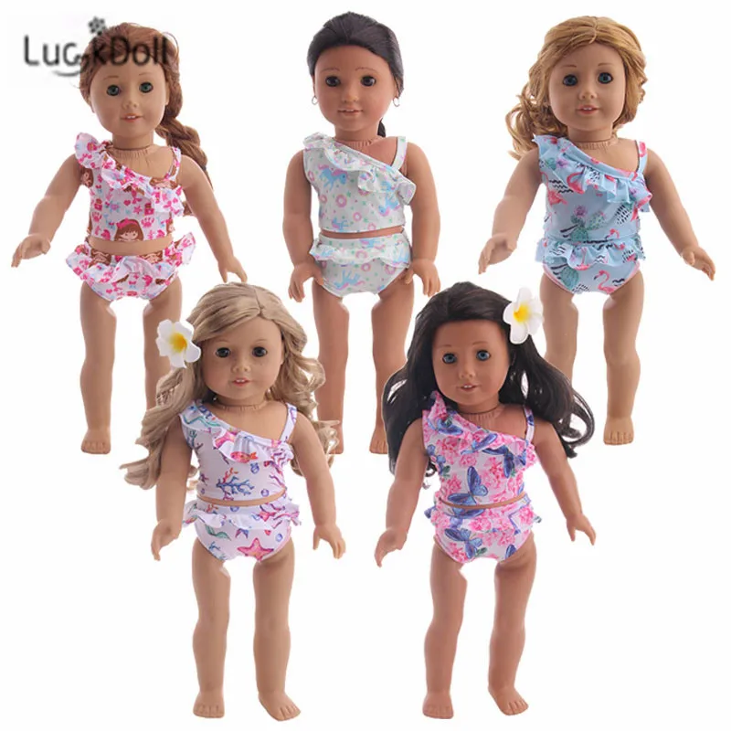 Модный Купальник LUCKDOLL размер 18 дюймов американский 43 см Детская кукла аксессуары