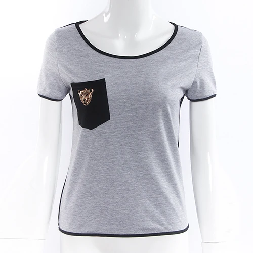 Женский летний сексуальный повседневный костюм с вырезом на спине|casual tops|t