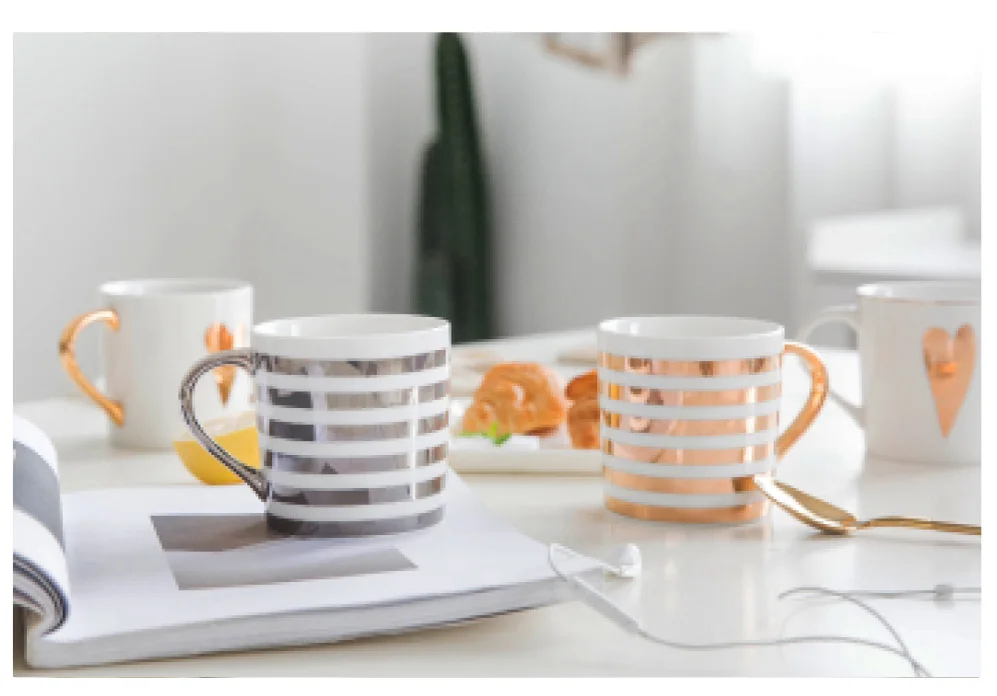 MDZF SWEETHOME Ceramic Mug Large Capacity Water Cup Simple Coffee Milk Mug with Handle